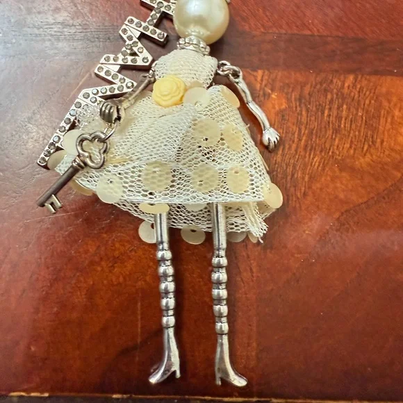 New upcycled Chanel Chic Doll Keychain/ bag charm